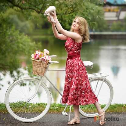 Возьмите Белый ретро велосипед для фотосессии в аренду напрокат (Фото 6) в Москве
