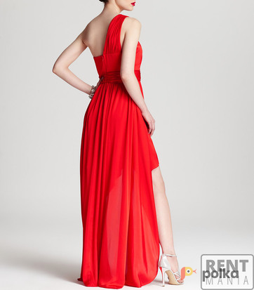 Возьмите Вечернее платье  Aidan Mattox Fire High-low Dressв  в 40-42-44 размерах  напрокат (Фото 2) в Москве