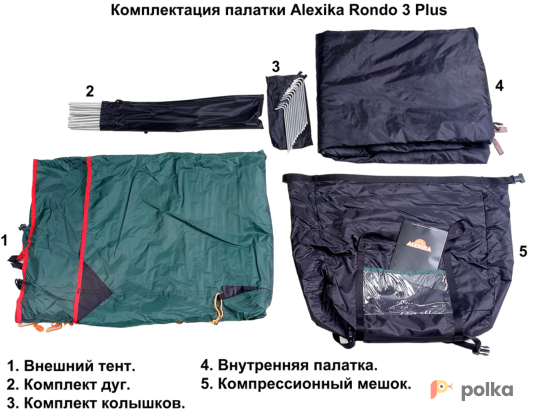 Возьмите Палатка Rondo 2 Plus напрокат (Фото 2) в Москве