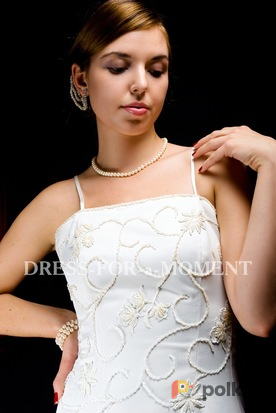 Возьмите Свадебное платье A-силуэта. Размер: 42-48 напрокат (Фото 2) в Москве