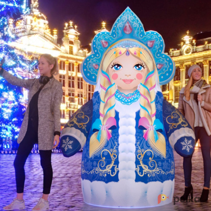 Возьмите Надувная Снегурочка напрокат (Фото 3) в Москве