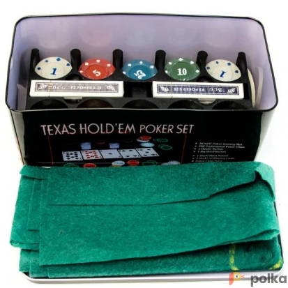 Возьмите Покер в металлической коробке "Texas Holdem Poker Set"  напрокат (Фото 1) В Краснодаре