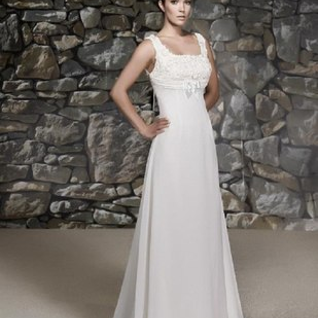 Элегантное белое платье, размер 44-46