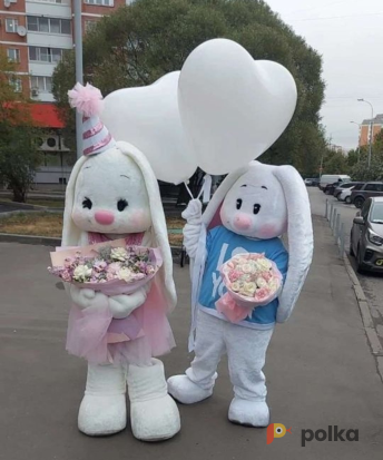 Возьмите Ростовая кукла Зайчик мальчик напрокат (Фото 1) в Москве