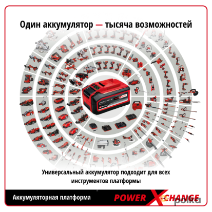 Возьмите Аккумулятор Einhell PXC Plus 18V 3,0Ah напрокат (Фото 5) в Москве