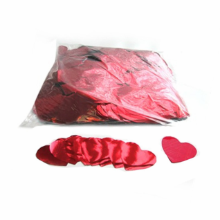 Металлизированное конфетти фигурное 40мм (Сердца)