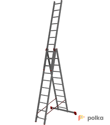Возьмите Лестница трехсекционная АЛЮМЕТ 3х14 напрокат (Фото 1) в Москве