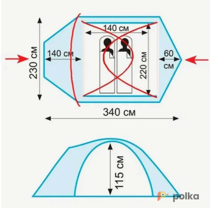 Возьмите Палатка 2ка. tramp colibri 2 v2 напрокат (Фото 2) в Москве