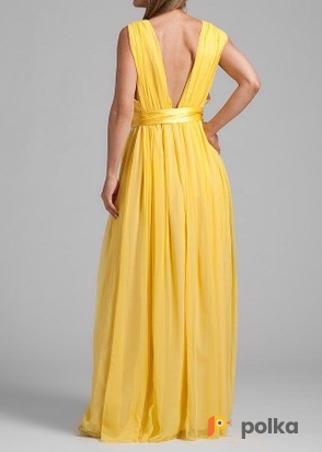 Возьмите Платье Native Rose Yellow Belted Silk Chiffon Gown напрокат (Фото 4) в Москве
