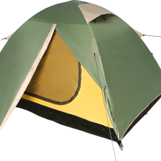 Палатка BTrace Scout 2+ зелёный/бежевый 2022 T0201