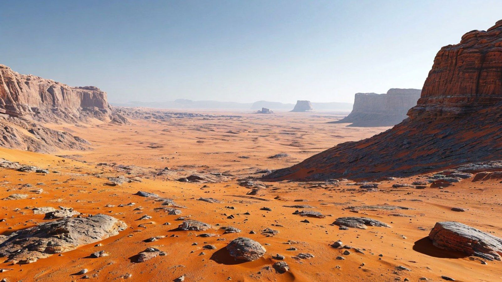 Виртуальный полёт над Марсом: исследование кратера Скиапарелли с помощью Mars Express