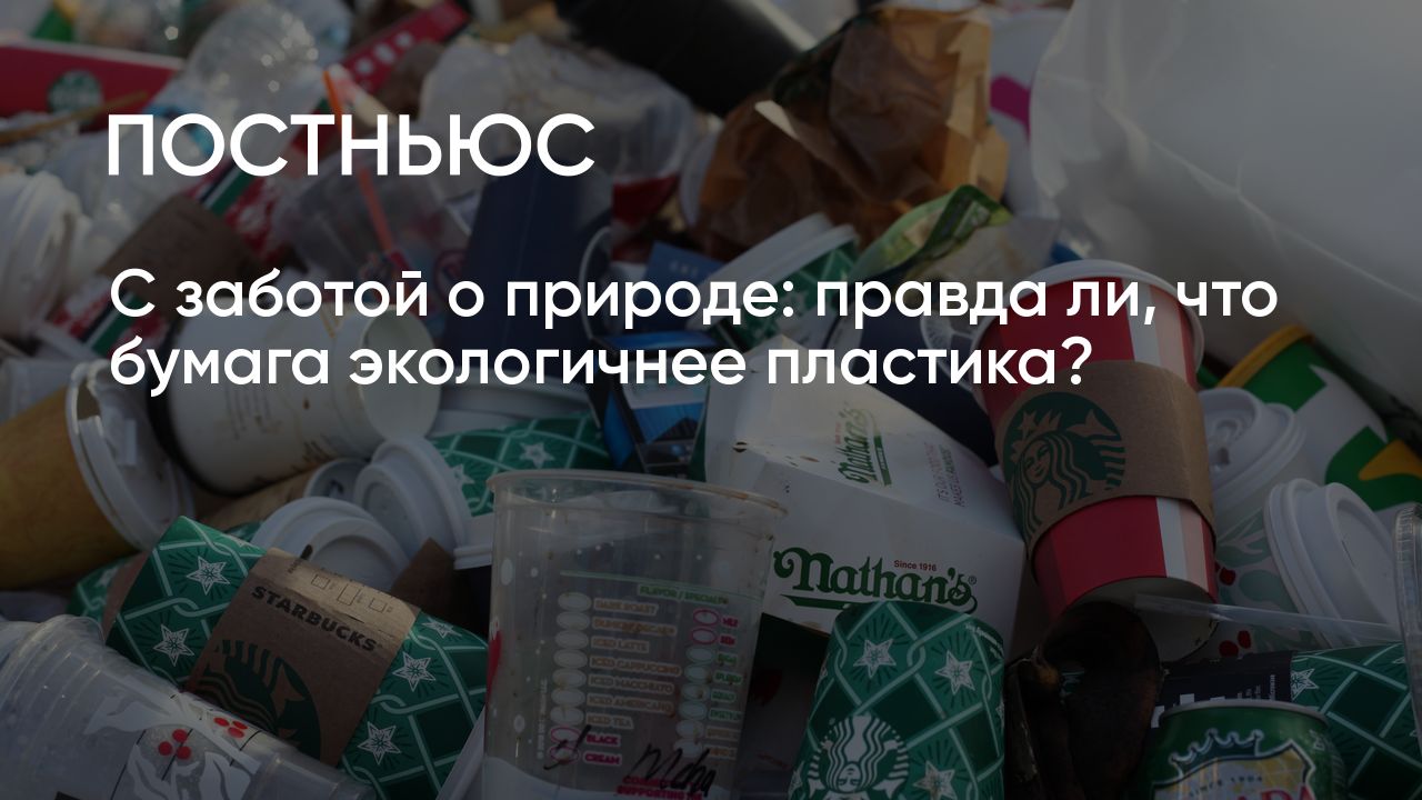 Что экологичнее: бумага или пластик?