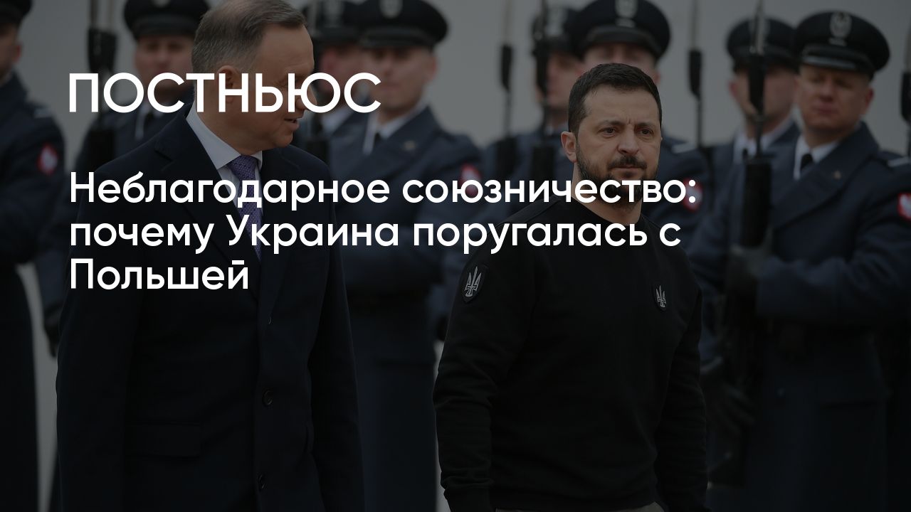 Почему Украина поругалась с Польшей