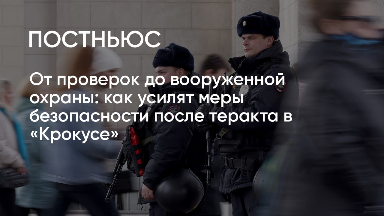 Какие меры безопасности действуют после теракта в «Крокусе» и нужна ли ТЦ  вооруженная охрана