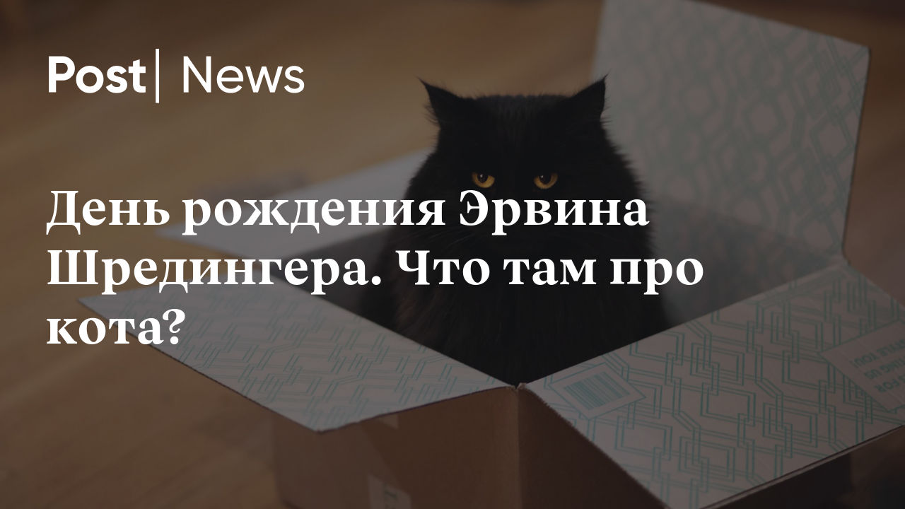 День рождения Эрвина Шредингера. Что там про кота?