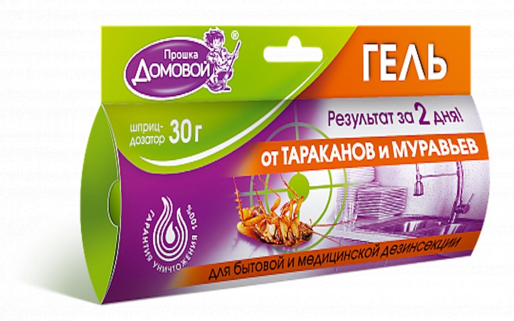 Гель от тараканов Домовой Прошка шприц 30 г 22611