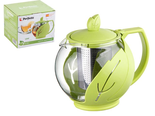 Заварочный стеклянный чайник PERFECTO LINEA Leaf 0.75 л 52-750000