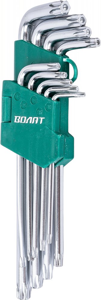 Набор ключей ВОЛАТ Torx T10-T50 9 предметов длинных 11020-09