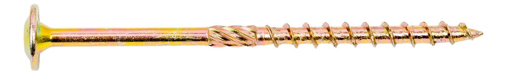 Саморезы с прессшайбой КРЕП-КОМП Torx, по дереву, желтый цинк, 6.0x100 мм, 100 шт. спд6100к