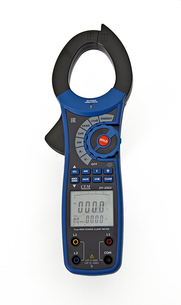 Токовые клещи с измерителем мощности СЕМ DT-3353 481530