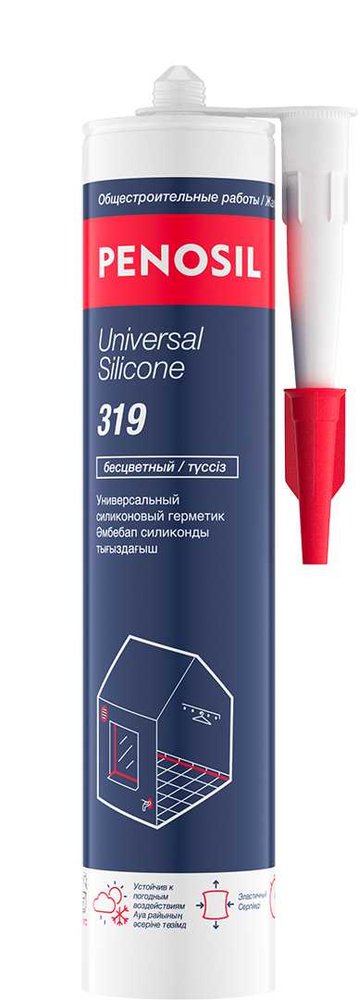 Герметик силиконовый универсальный PENOSIL Universal Silicone 319, 280 мл, бесцветный. H0019Z