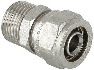 Обжимной соединитель с переходом на наружную резьбу 26х1' Valtec VTm.301.N.002606