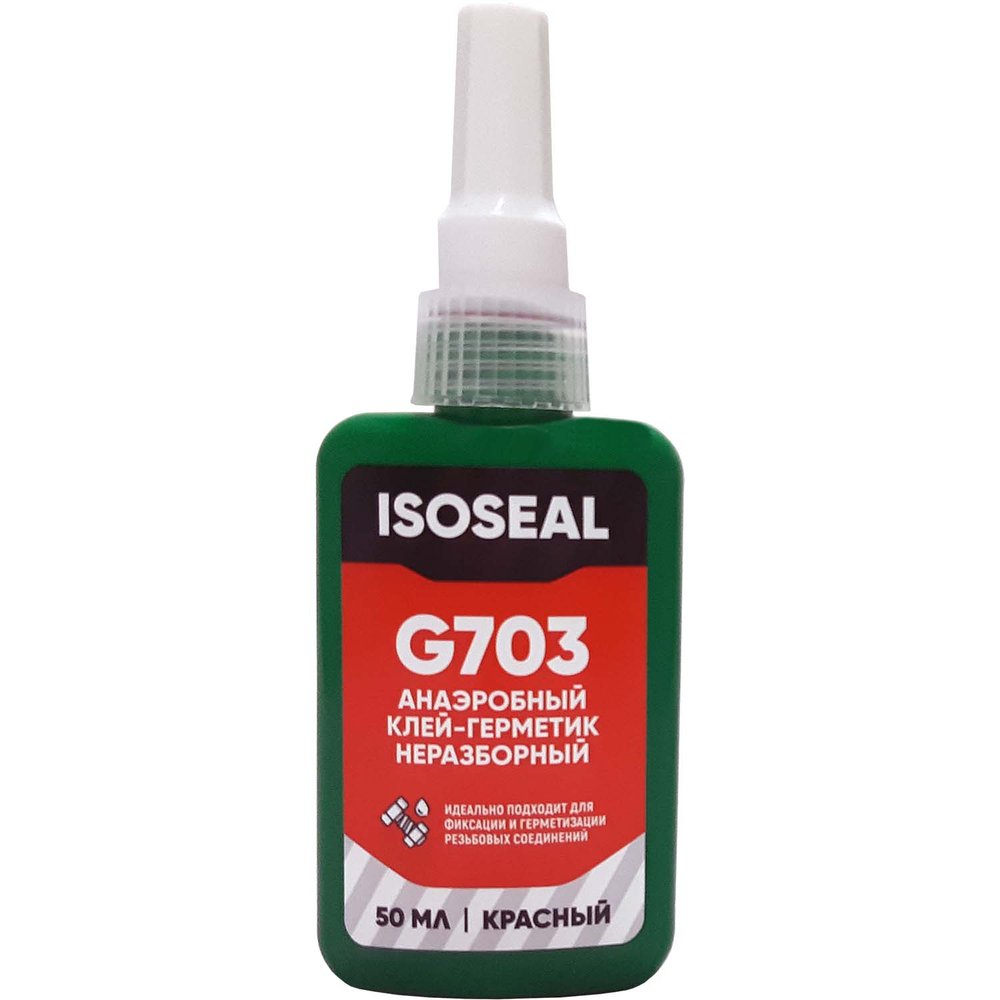 Анаэробный неразборный фиксатор резьбы Isoseal G703, красный, 50 мл 7031007