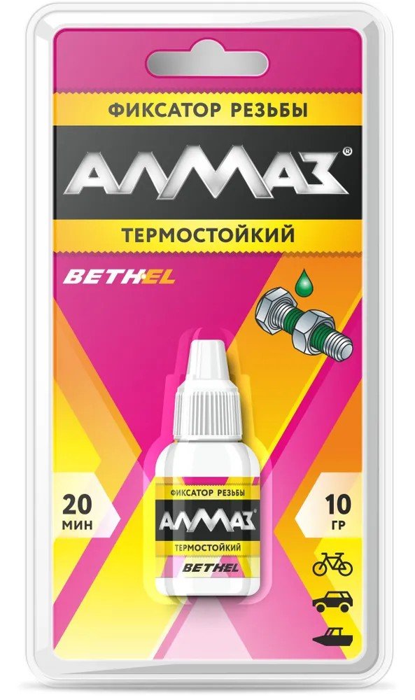 Фиксатор резьбы Алмаз Термостойкий 10 г AG-549