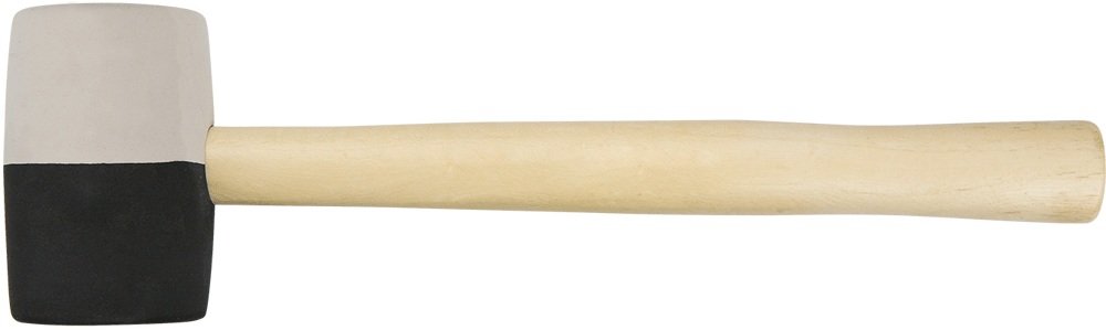 Резиновая киянка TOPEX из черно-белой резины 58 мм, 450 г 02A354