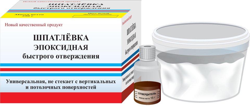 Эпоксидная шпатлевка быстрого отверждения ООО «НПК «Астат» 250 гр 753865