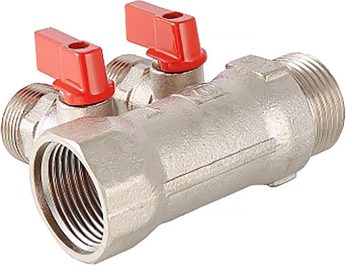 Коллектор с отсекающими кранами Valtec 1х2 выхода Евроконус 3/4' VTc.580.NE.0602