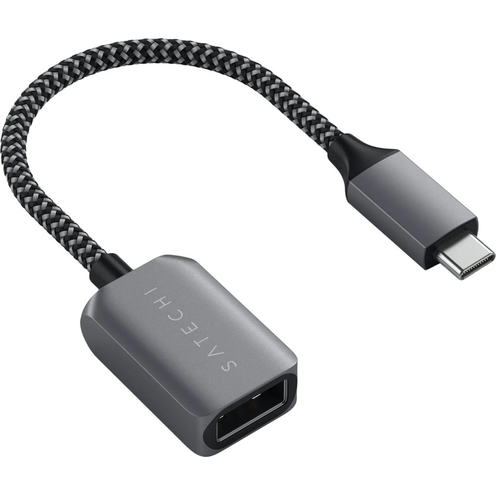 Кабель адаптер Satechi USB-C to USB 3.0. Цвет серый космос