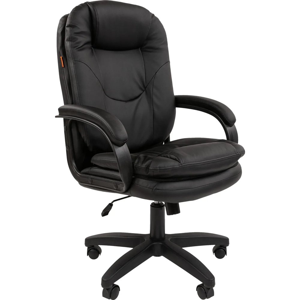 Кресло VT_Chairman 668LT черный пластик, экопремиум черный N