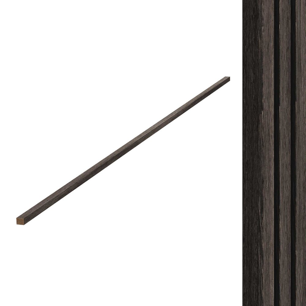 Торцевые планки Wood App дуб шале темный, 2780x27x22 мм 04-10-2780