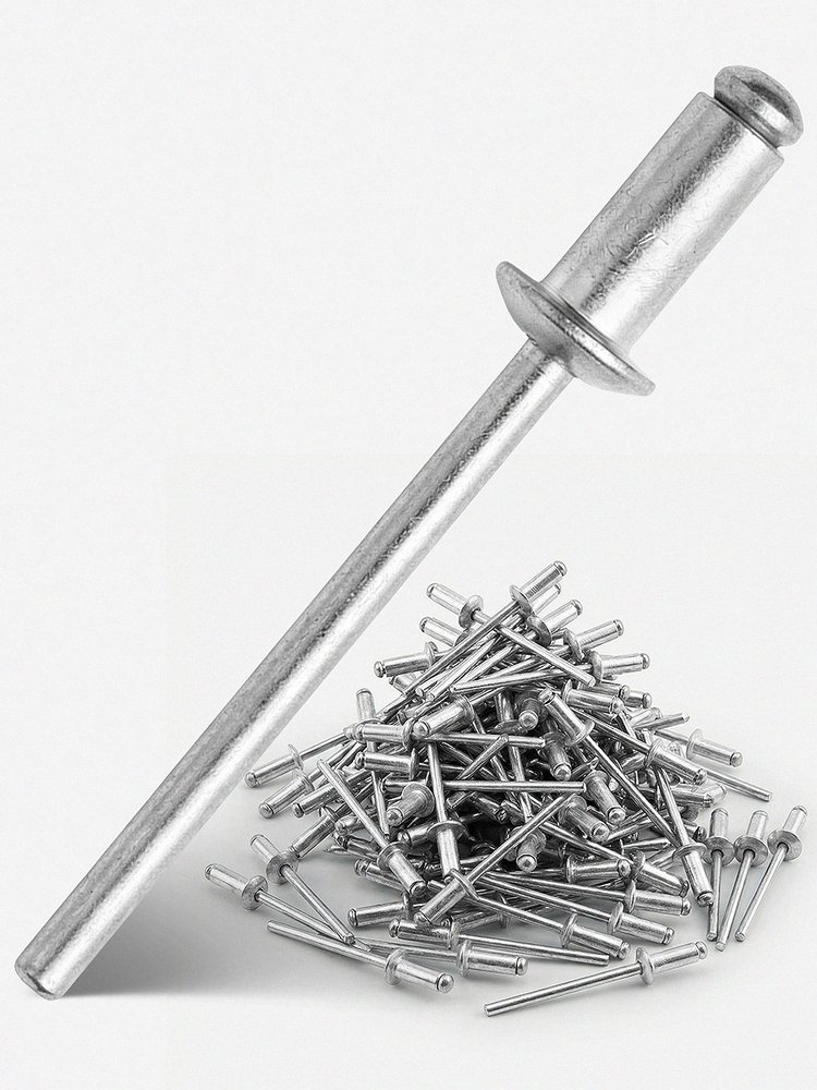 Заклепки алюминиевые Kubis 4.0x6 мм (толщина 0.5-1.5 мм), 50 шт. 01-04-4006