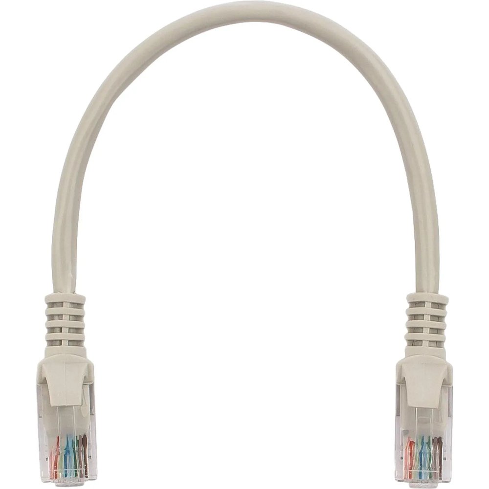 Патч-корд UTP Cablexpert PP12-0.25M кат.5e, 0.25м, литой, сер