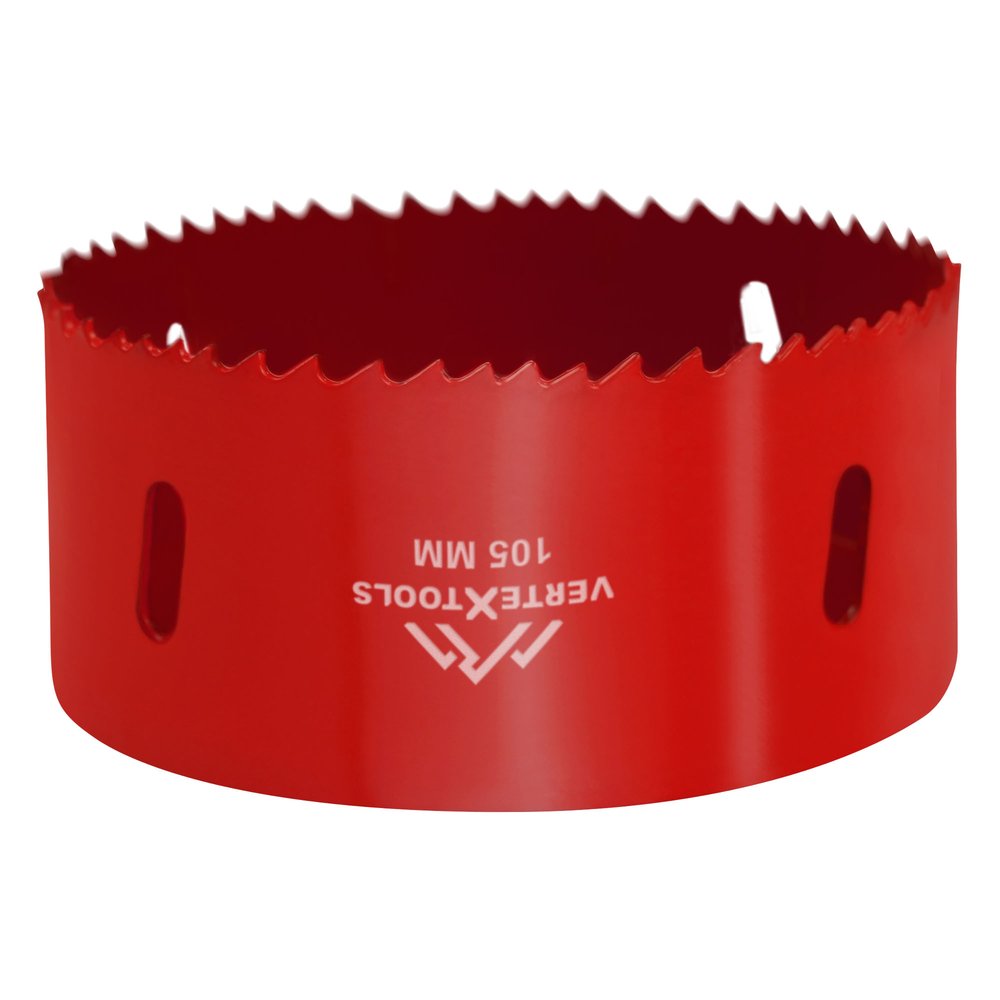 Коронка биметаллическая по металлу 105 мм vertextools 2525-105
