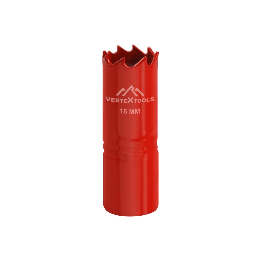 Коронка биметаллическая по металлу 16 мм vertextools 2525-16