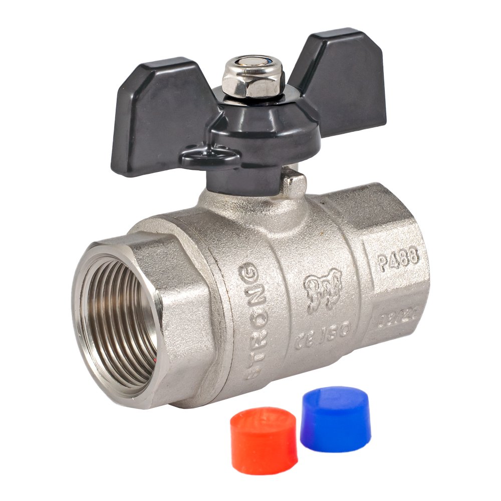 Шаровой кран PROFACTOR PF STRONG ручка бабочка, в/в 3/4 дюйма PF FBV 283