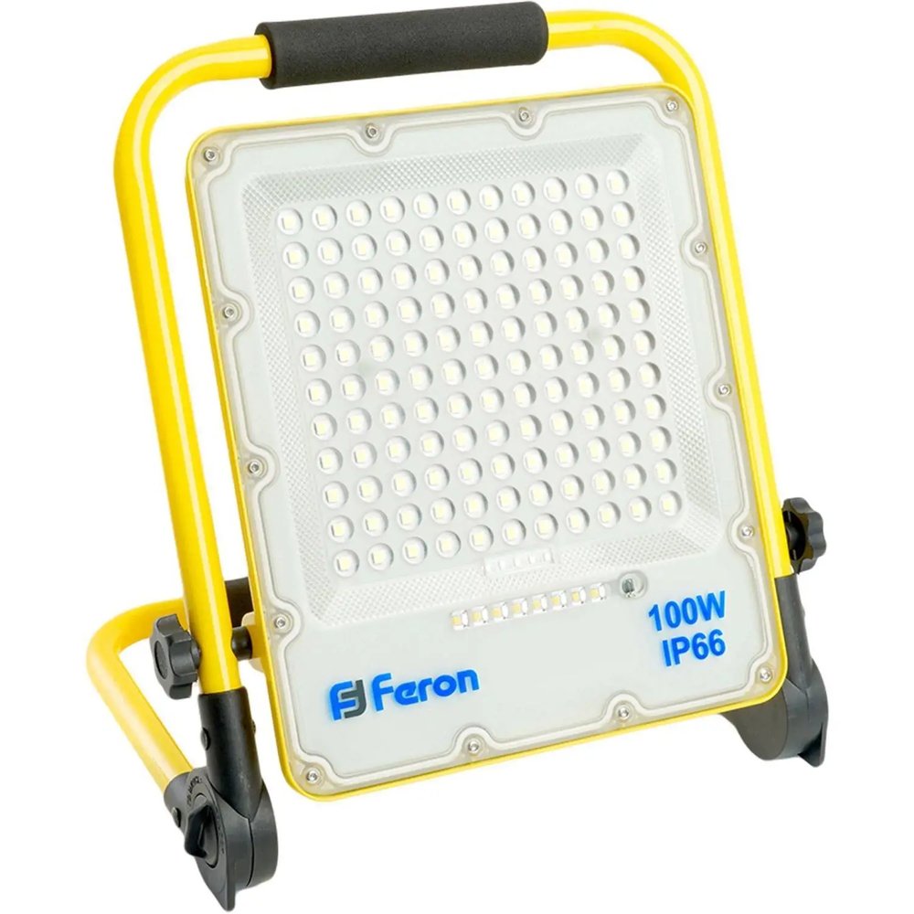 Прожектор светодиодный Feron LL-952 переносной с з/у IP66 100W 6400K(48677)