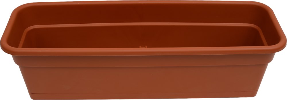 Балконное кашпо с поддоном Darel Plastic 5 0160 ДАР 60х20х17 см, 12 л, терракотовое 015169