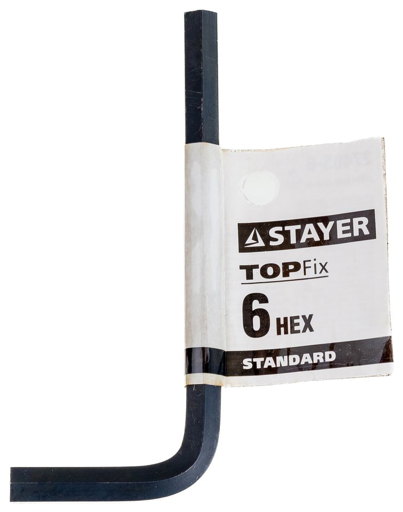 Имбусовый ключ STAYER STANDARD 6 мм 27405-6