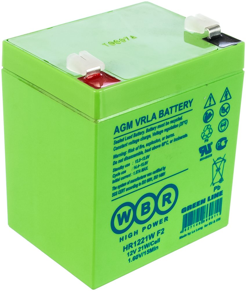 Аккумулятор для ИБП WBR  HR1221W F2 12В 5,6 Ач УТ-00000254