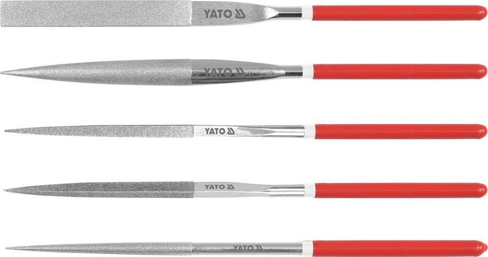 Надфили алмазные YATO в наборе 5x180x70мм 5пр YT-6156 37146156 092 1
