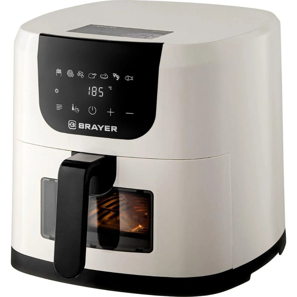 Аэрогриль BRAYER 2043BR,1500Вт,5л,t.200С,съем реш,тайм, LCD-дисплей,7 прогр