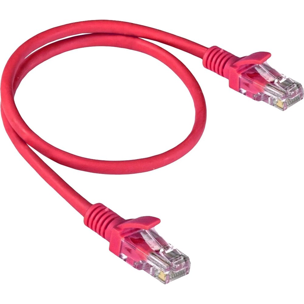 Патч-корд ExeGate UTP-RJ45-RJ45-C6-0,5M-RD, cat.6, 0,5м, крас <,EX282023RUS