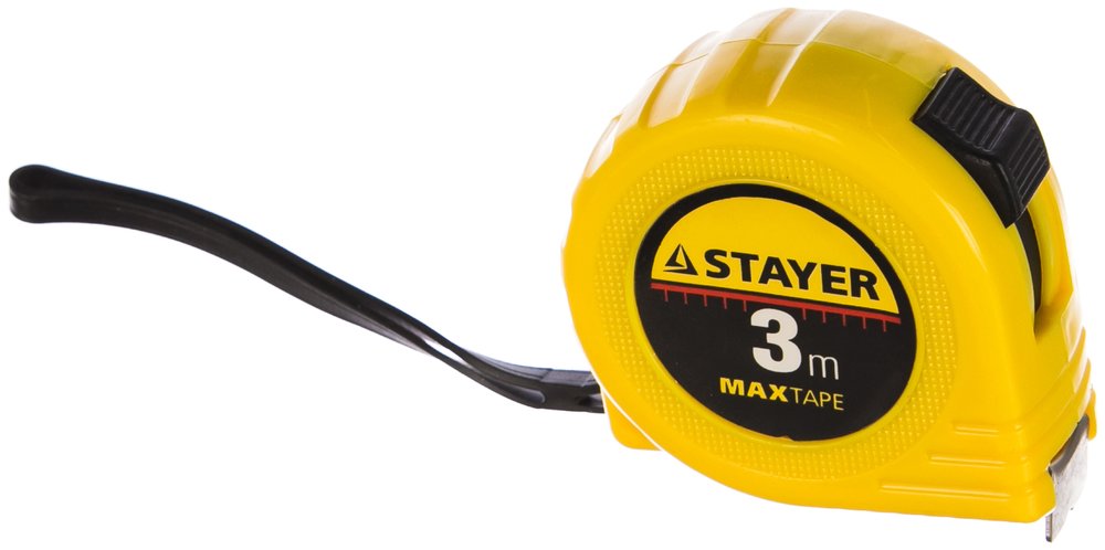 Рулетка STAYER МASTER MaxTape, пластиковый корпус, 3м/16мм 34014-03-16