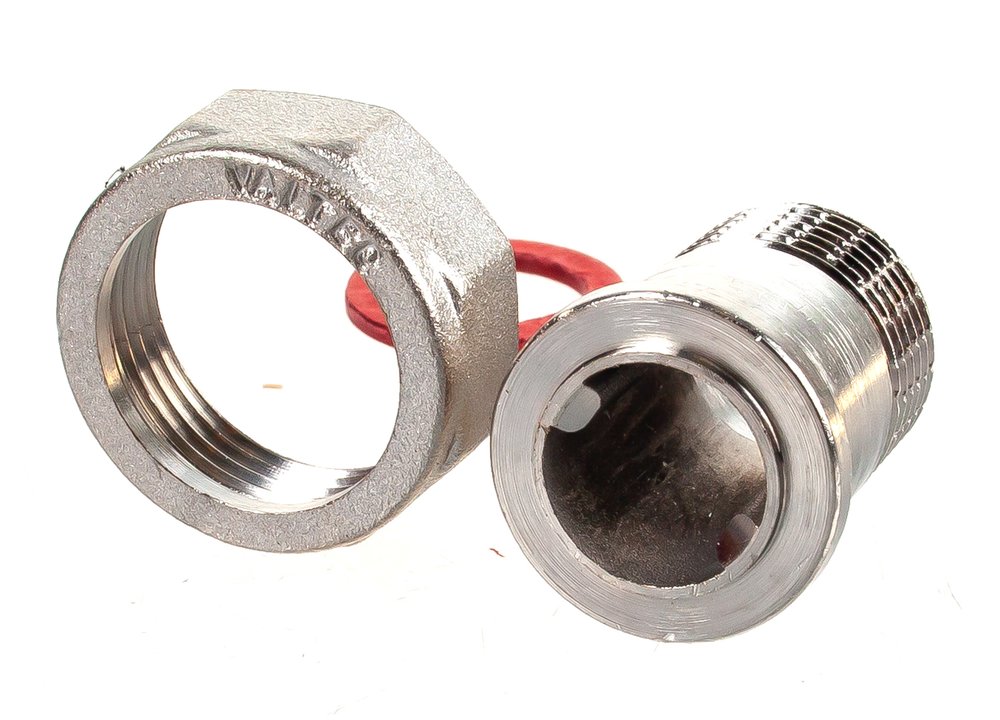 Прямой полусгон с накидной гайкой VALTEC 3/4x1/2 VTr.613.N.0504