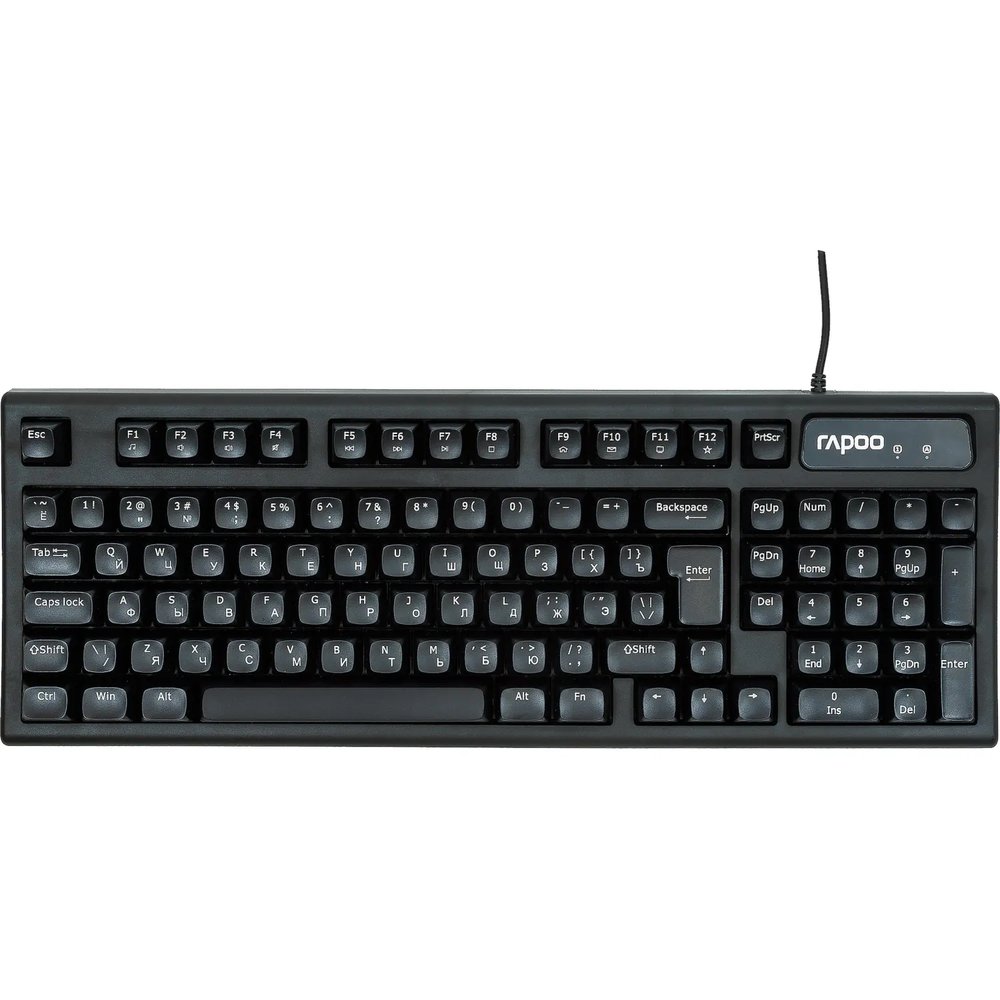 Клавиатура RAPOO проводная NK2800, цвет - черный