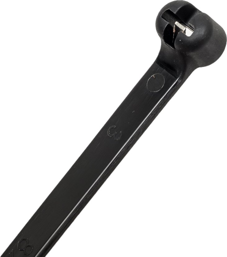 Нейлоновые стяжки FORTISFLEX КСЗ 8х300 черные 74113